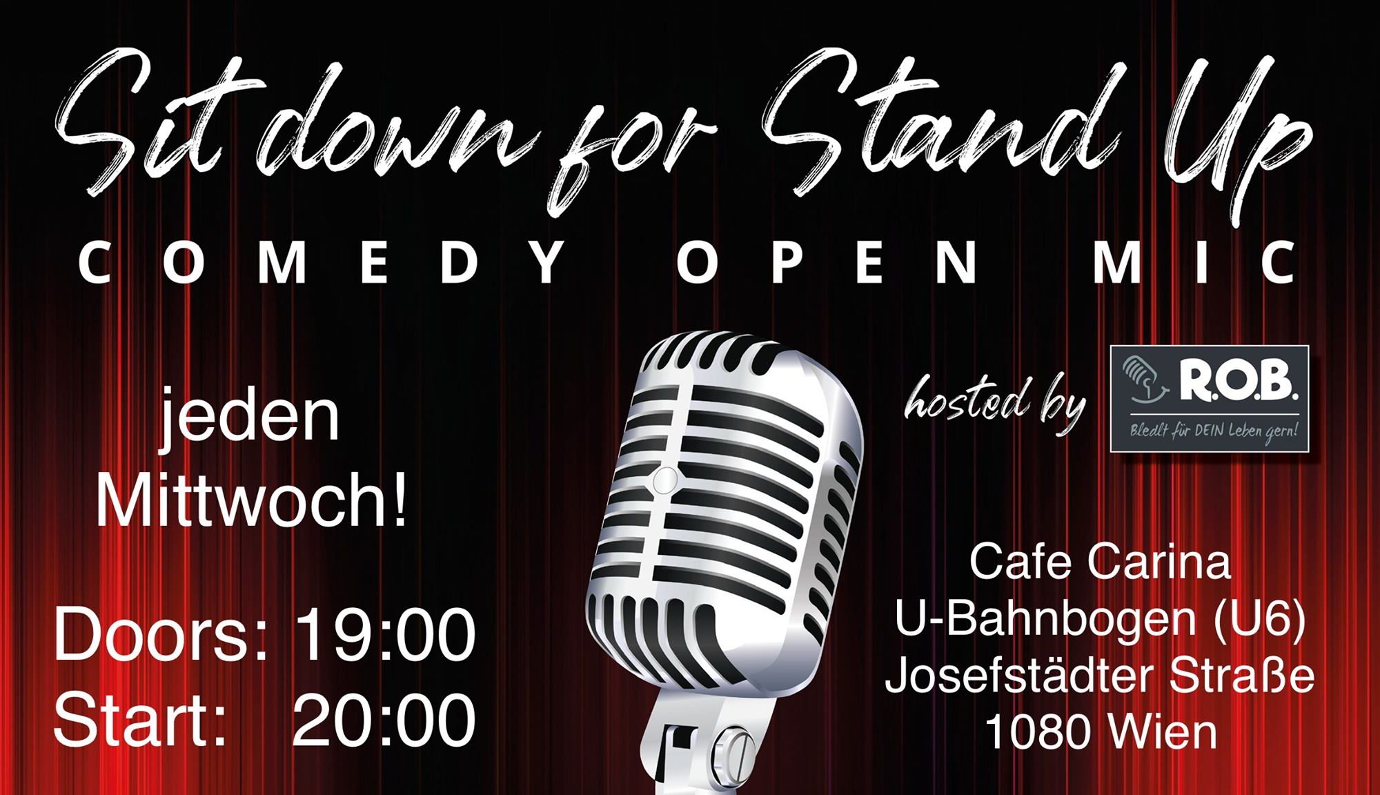 Sit down for Stand Up – Comedy Open Mic