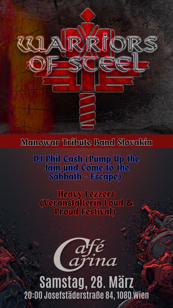 Warriors of Steel – live // Heavy Lezzers + DJ Phil Cash Warriors of Steel – live // Heavy Lezzers + DJ Phil Cash