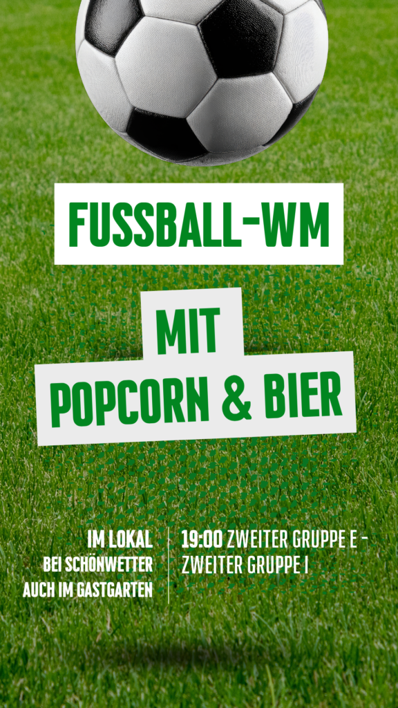 WM im Lokal 19:00  Gruppe E – Zweiter Gruppe I