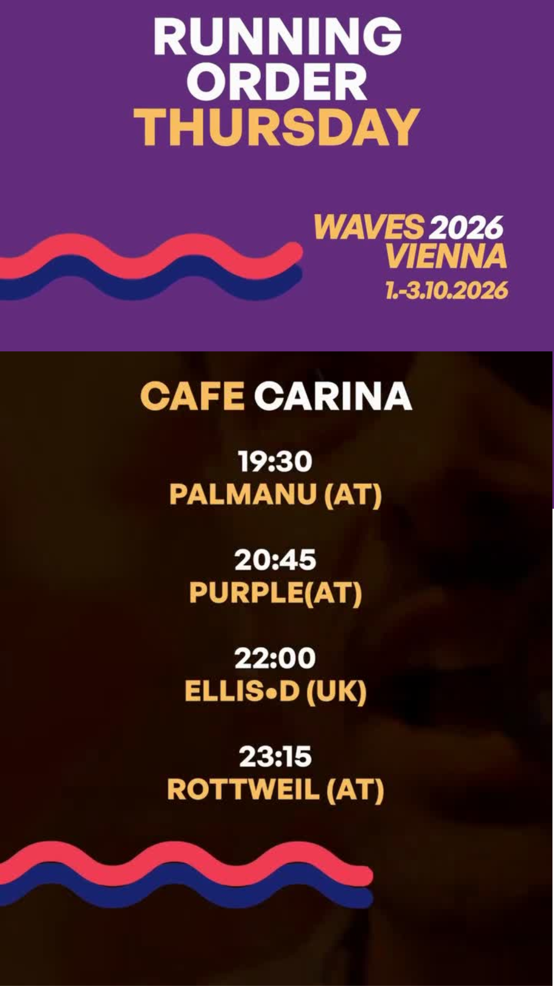 Waves Vienna Thursday Waves Vienna Thursday